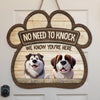 Welcome To Our Home - Dog Personalized Custom Home Decor Wood Sign - House Warming Gift For Pet Owners, Pet Lovers