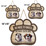 Welcome To Our Home - Dog Personalized Custom Home Decor Wood Sign - House Warming Gift For Pet Owners, Pet Lovers