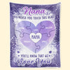 Forever Loving You - Family Personalized Custom Blanket - Gift For Mom, Grandma