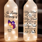My Heart Still Looks For You - Memorial Personalized Custom Bottle Lamp - Sympathy Gift For Family Members