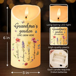 A Grandmother’s Love Is Forever And Always - Family Personalized Custom LED Candle - Gift For Mom, Grandma