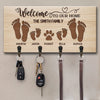 Home Sweet Home, c'est l'endroit idéal pour trouver le bonheur - Porte-clés personnalisé pour la décoration intérieure de la famille - Cadeau de pendaison de crémaillère pour les membres de la famille