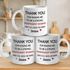 Thanks For Raising Me To Be A Strong Woman - Family Personalized Custom Mug - Gift For Mom
