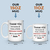 Thanks For Raising Me To Be A Strong Woman - Family Personalized Custom Mug - Gift For Mom