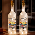 You Are My Heartbeat - Couple Personalized Custom Bottle Lamp - Gift For Husband Wife, Anniversary