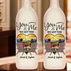 You Are My Heartbeat - Couple Personalized Custom Bottle Lamp - Gift For Husband Wife, Anniversary