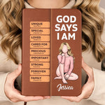 Custom Name Christian Gifts for Women - Personalized Leather Journal