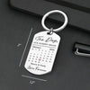 Custom Photo Celebrating The Day Our Journey Began - Couple Personalized Custom Keychain - Christmas Gift For Husband Wife, Anniversary