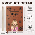 Prayer Changes Things - Family Personalized Custom Leather Journal - Gift For Yourself, Best Friends, Siblings, Family Members