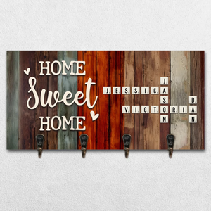 La maison est mon endroit préféré - Porte-clés personnalisé pour la décoration intérieure de la famille - Cadeau de pendaison de crémaillère pour les membres de la famille