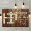 A Grandchild Is Love Made Visible - Family Personalized Custom Horizontal Canvas - Gift For Grandma, Grandpa, Grandkid