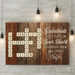 A Grandchild Is Love Made Visible - Family Personalized Custom Horizontal Canvas - Gift For Grandma, Grandpa, Grandkid