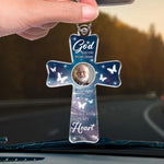 Custom Photo Always Have You In My Heart, Never Forget - Memorial Personalized Custom Car Ornament - Acrylic Custom Shaped - Sympathy Gift For Grandpa