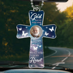 Custom Photo Always Have You In My Heart, Never Forget - Memorial Personalized Custom Car Ornament - Acrylic Custom Shaped - Sympathy Gift For Grandpa