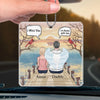 Never Truly Gone, Always With You - Memorial Personalized Custom Car Ornament - Acrylic Custom Shaped - Sympathy Gift For Family Members