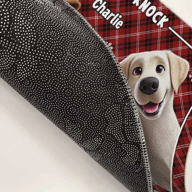 Furry Friends Set The Welcome Standard - Dog Personalized Custom Home Decor Decorative Mat - House Warming Gift For Pet Owners, Pet Lovers