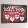 Mom Is The World’s Most Beautiful Place - Family Personalized Custom Horizontal Poster - Gift For Mom