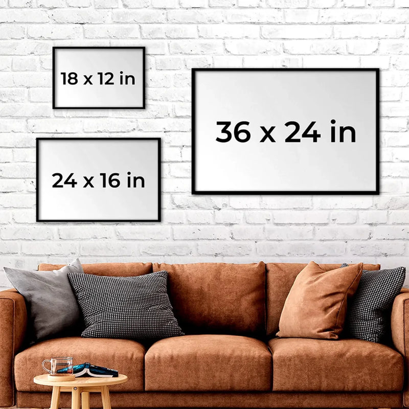 Mom Is The World’s Most Beautiful Place - Family Personalized Custom Horizontal Poster - Gift For Mom