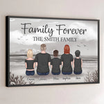 Family Forever, Bound By Love - Family Personalized Custom Horizontal Poster - Gift For Family Members