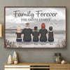 Family Forever, Bound By Love - Family Personalized Custom Horizontal Poster - Gift For Family Members