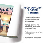 Our Hearts Beat As One - Couple Personalized Custom Horizontal Poster - Gift For Husband Wife, Anniversary