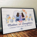 With My Mom, Every Moment Feels Like Home - Family Personalized Custom Horizontal Poster - Gift For Mom, Daughter