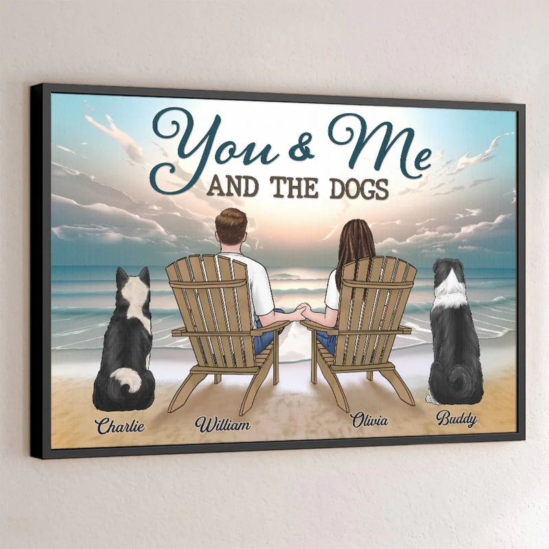 Our Hearts Are Full Of Love - Couple Personalized Custom Horizontal Poster - Gift For Husband Wife, Anniversary