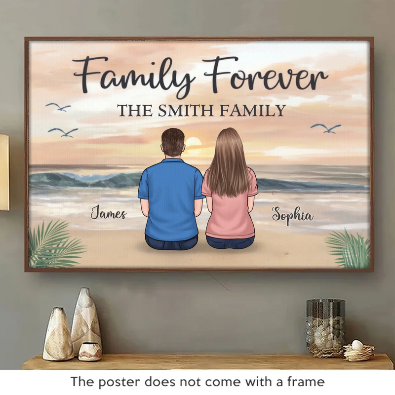 Family Forever, The Greatest Gift Of All - Family Personalized Custom Horizontal Poster - Gift For Family Members
