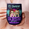 Je partagerais mes collations avec toi - Verre à vin personnalisé Bestie - Cadeau pour meilleures amies, meilleures amies, sœurs