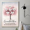 Grandchildren, Little Blessings And Endless Joy - Family Personalized Custom Vertical Poster - Gift For Grandma, Grandpa, Grandkid