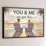 We Are A Team - Couple Personalized Custom Horizontal Poster - Gift For Husband Wife, Anniversary
