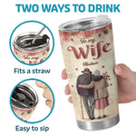 Love Is All We Need - Couple Personalized Custom Tumbler - Gift For Husband Wife, Anniversary