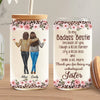 Un lien indestructible - Tasse en verre personnalisée pour meilleure amie, tasse à café glacé - Cadeau pour meilleures amies, meilleures amies, sœurs