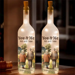 You & Me Forever, We Got This - Couple Personalized Custom Bottle Lamp - Gift For Husband, Wife, Couple