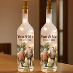 You & Me Forever, We Got This - Couple Personalized Custom Bottle Lamp - Gift For Husband, Wife, Couple