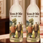 You & Me Forever, We Got This - Couple Personalized Custom Bottle Lamp - Gift For Husband, Wife, Couple