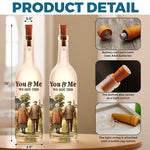 You & Me Forever, We Got This - Couple Personalized Custom Bottle Lamp - Gift For Husband, Wife, Couple