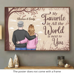 Always Better Together - Couple Personalized Custom Horizontal Poster - Gift For Husband, Wife, Couple