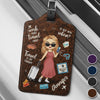 Travel Now Or Never - Travel Personalized Custom Luggage Tag - Holiday Vacation Gift, Gift For Adventure Travel Lovers