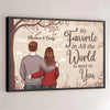 Always Better Together - Couple Personalized Custom Horizontal Poster - Gift For Husband Wife, Anniversary
