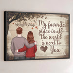 My Heart Is Yours - Couple Personalized Custom Horizontal Poster - Gift For Couple