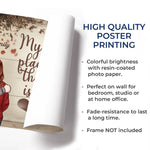My Heart Is Yours - Couple Personalized Custom Horizontal Poster - Gift For Couple