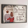 I Feel Complete When I’m With You - Couple Personalized Custom Horizontal Poster - Gift For Husband Wife, Anniversary