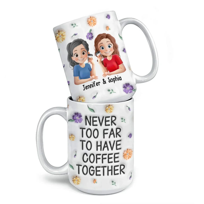 True Friendship Stands The Test Of Time - Bestie Personalized Custom 3D Inflated Effect Printed Mug -  Gift For Best Friends, BFF, Sisters