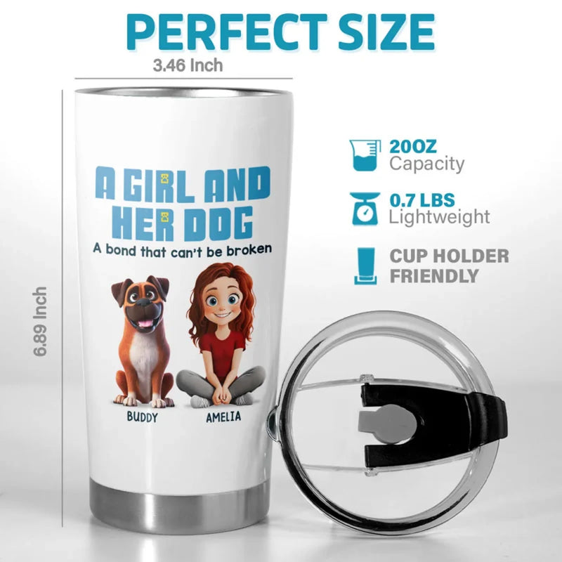 Life Is Better With Paws - Dog & Cat Personalized Custom Tumbler - Gift For Pet Owners, Pet Lovers