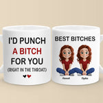 Life Is Better With You By My Side - Bestie Personalized Custom Mug - Gift For Best Friends, BFF, Sister