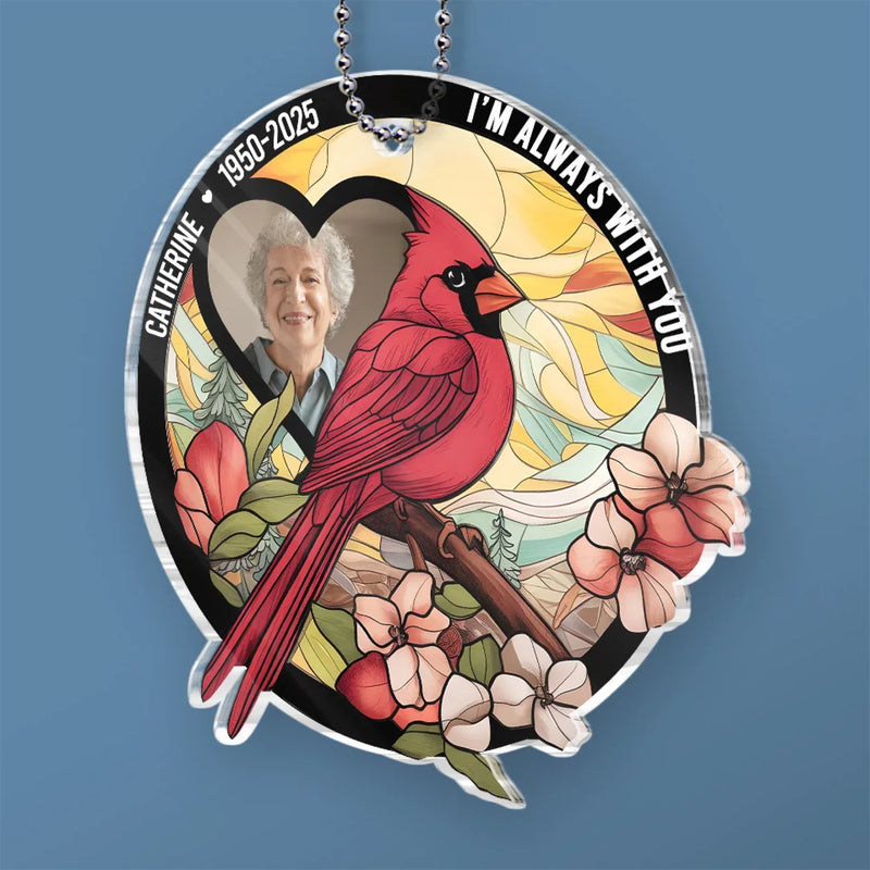 Custom Photo Heaven Gained An Angel - Memorial Personalized Custom Car Ornament - Acrylic Custom Shaped - Sympathy Gift For Family Members
