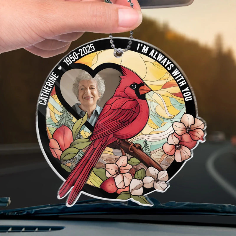 Custom Photo Heaven Gained An Angel - Memorial Personalized Custom Car Ornament - Acrylic Custom Shaped - Sympathy Gift For Family Members