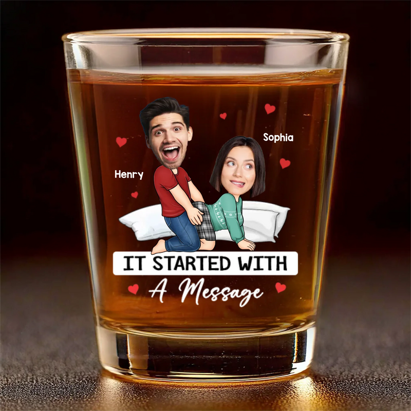 Custom Photo My Favorite Thing To Do Is You - Couple Personalized Custom Shot Glass - Gift For Husband Wife, Anniversary