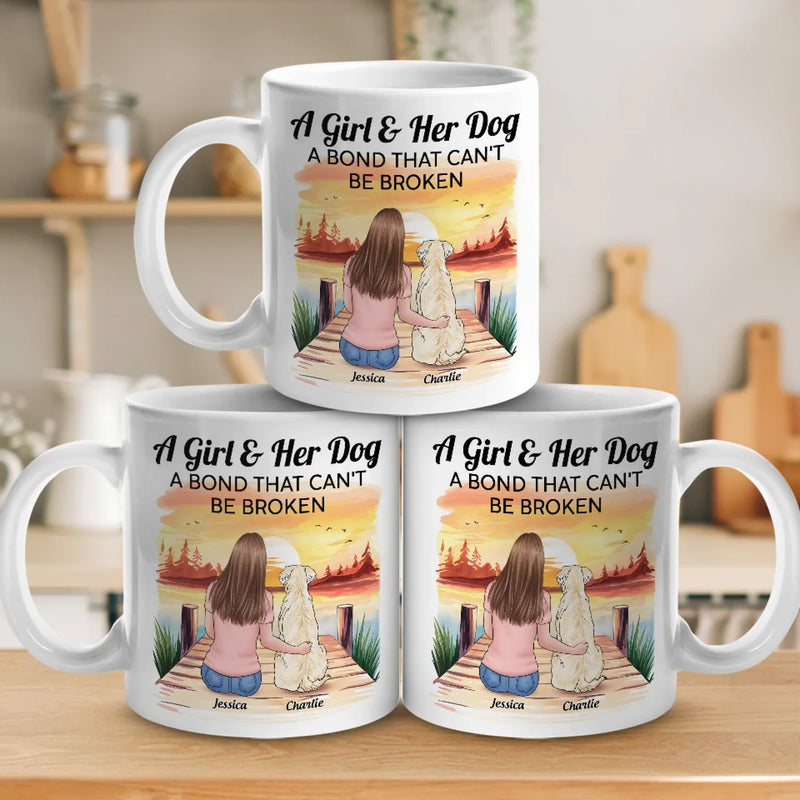 Her Dog, Her Soulmate - Dog Personalized Custom Mug - Gift For Pet Owners, Pet Lovers